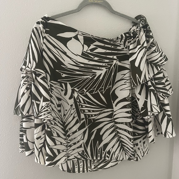 Off the shoulder tropical blouse - Picture 6 of 6